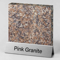 Pink granite sample for custom stone sculptures