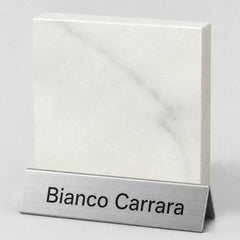 Bianco Carrara white marble sample for custom stone sculptures