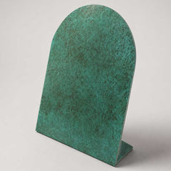 Classic verdigris bronze finish with a traditional green patina inspired by naturally aged bronze.