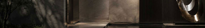 Custom sculpture displayed in a modern architectural space