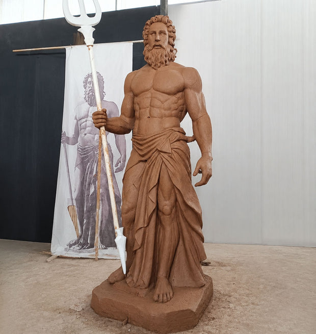 Clay sculpture model showing the early development stage of a custom sculpture