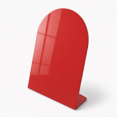 Pure Red (RAL 3028) fiberglass sculpture finish sample
