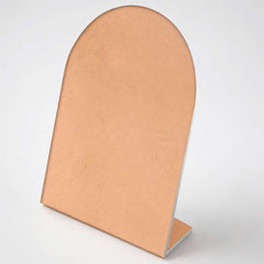 Rose gold stainless steel finish with a soft pink-gold metallic appearance